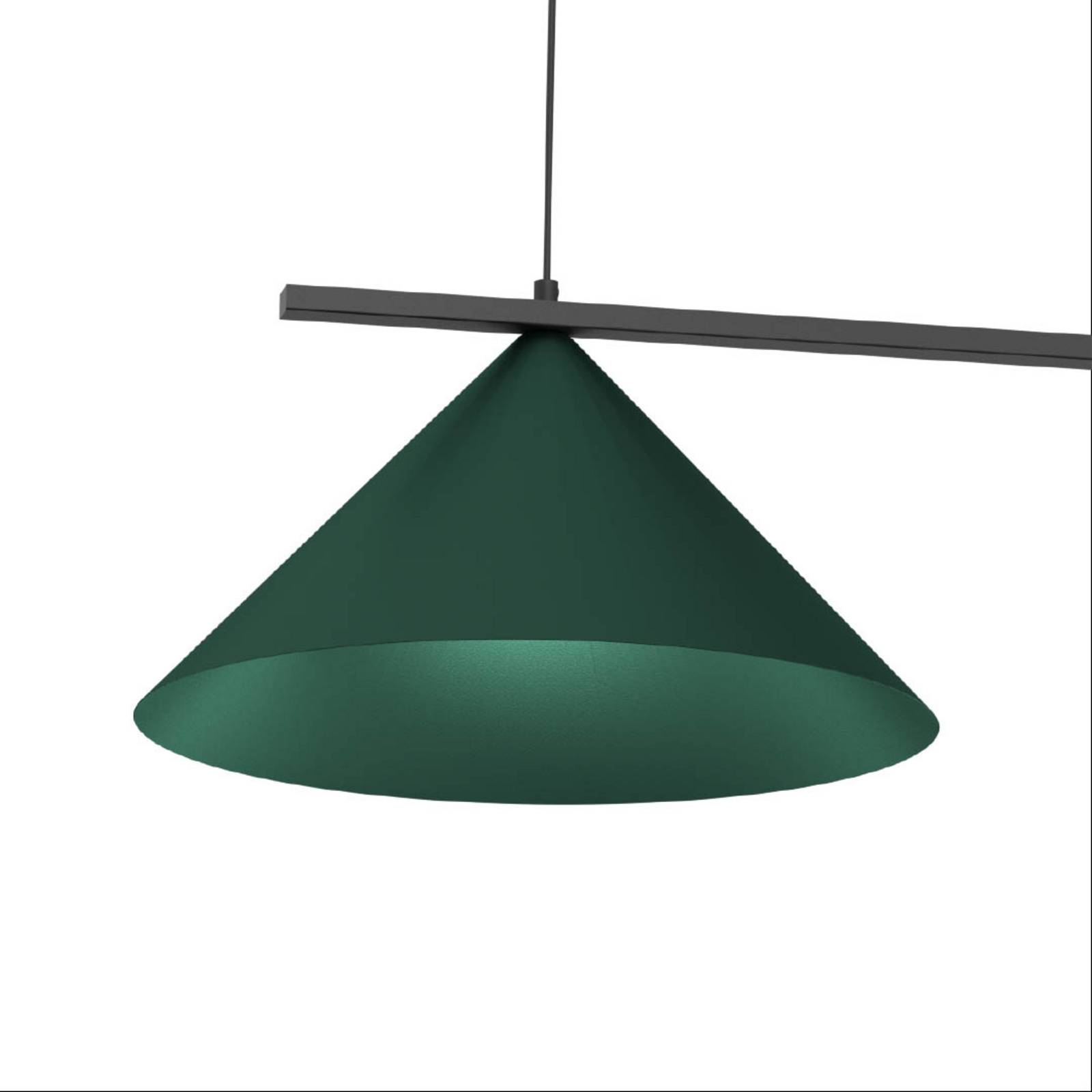 Lampa wisząca Capital, zielona, 2-punktowa, Ø 46 cm, GX53