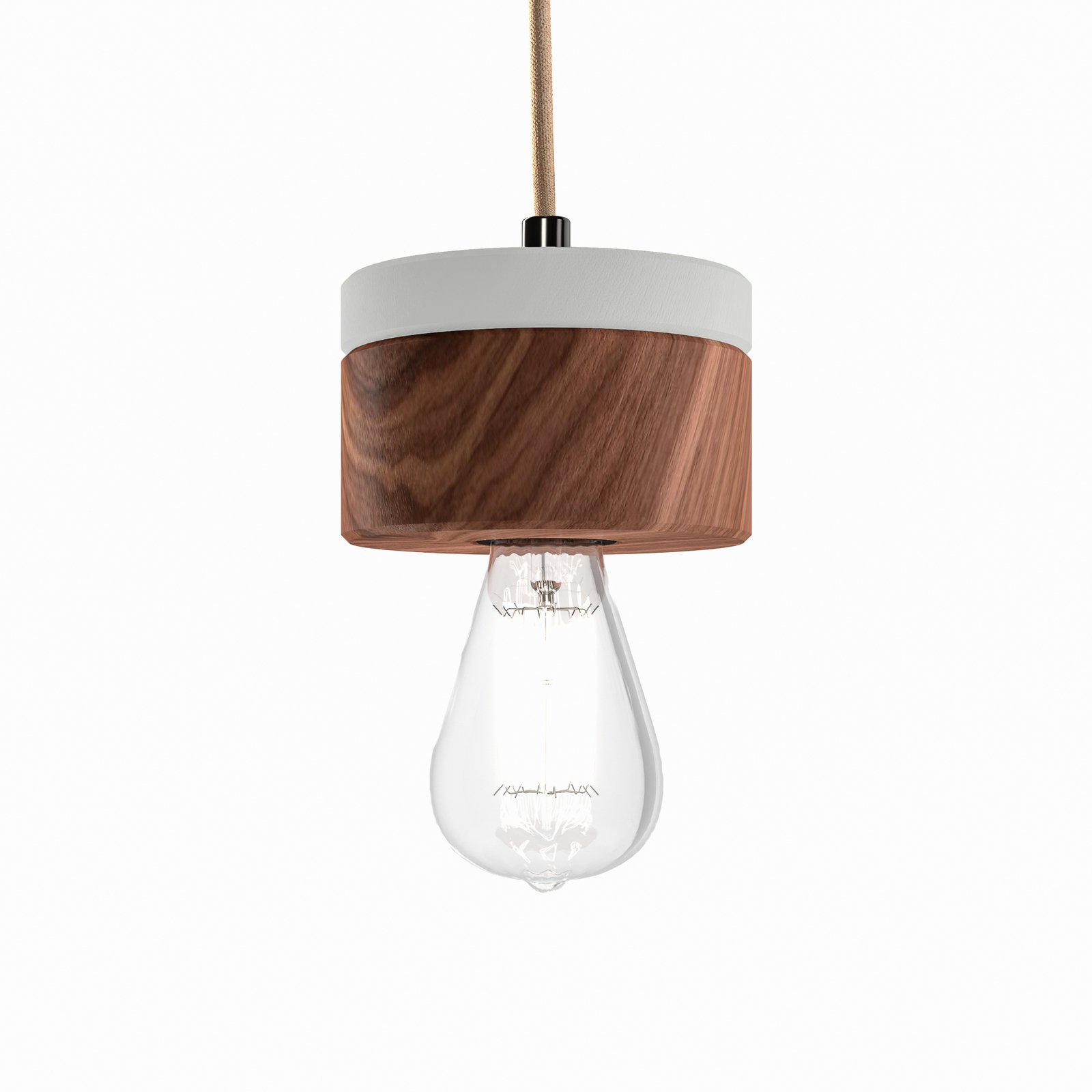 ALMUT 0239 pendant light, vegan production, walnut