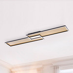 LED-Deckenleuchte Amara, zwei Rechtecke