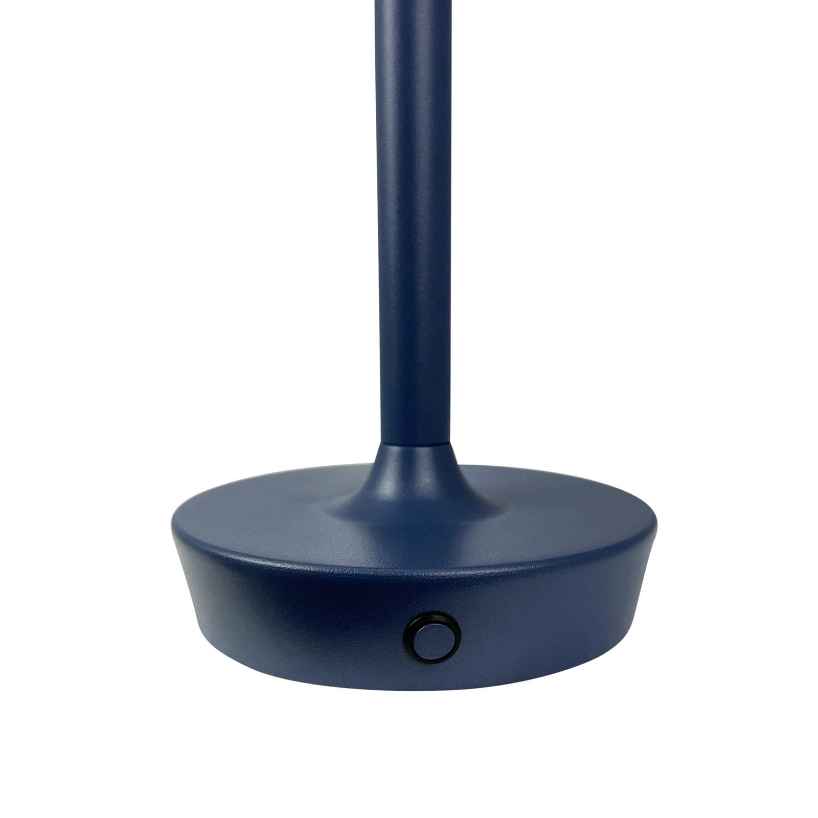 Dyberg Larsen LED table lamp Flow, blue, height 25 cm