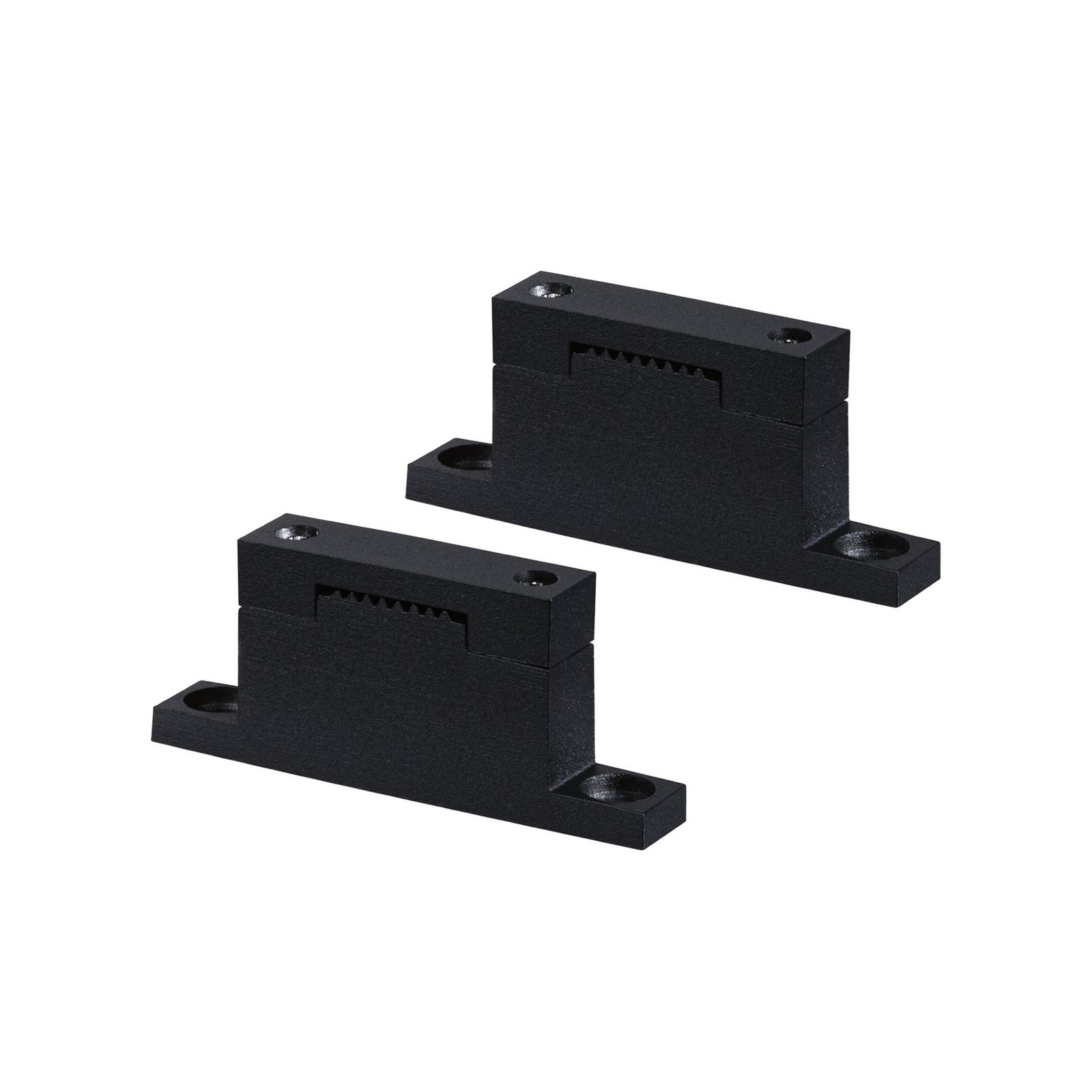 Paulmann ULine Suporte para cinto reto, conjunto de 2, preto