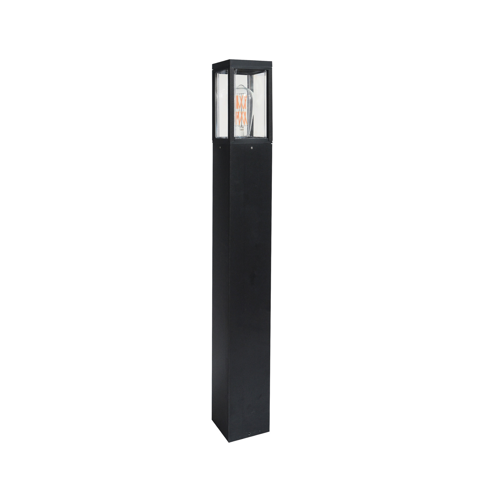 Wegeleuchte Dubai, schwarz, ABS, Polycarbonat, E27