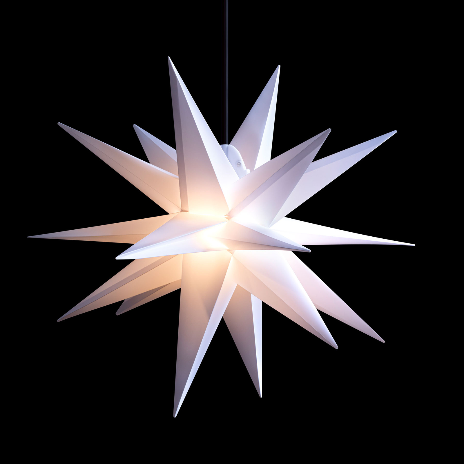 Estrella LED exterior, 18 puntas, blanco, Ø 55 cm