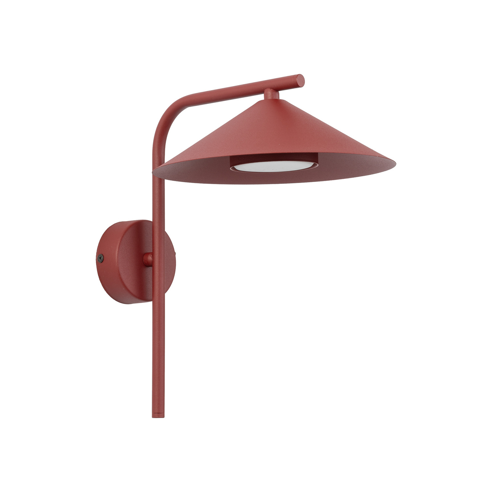 Sieninis šviestuvas „Lume S“, bordo spalvos, metalinis, 31 cm aukščio, GX53