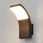 Lucande LED-Außenwandleuchte Timm, 20 cm, grafitgrau, IP54