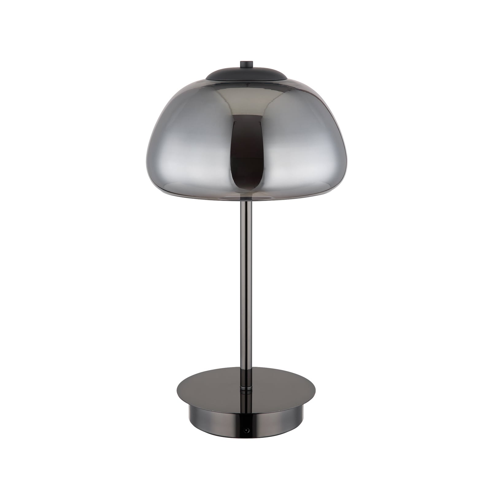 Stolová LED lampa Avila, dymovo šedá/čierna, sklo, CCT, stmievateľné Stolová LED lampa Avila, dymovo šedá/čierna, sklo, CCT, stmievateľné