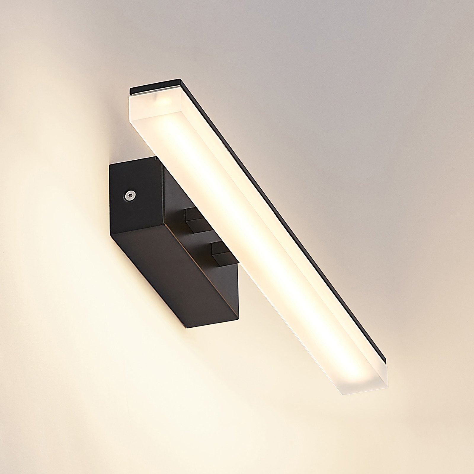 Lisana LEDAplique de Pared IP44 L46 Black - Lucande