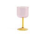 Tint Wine Glass Set of 2 Pink/Yellow - HAY