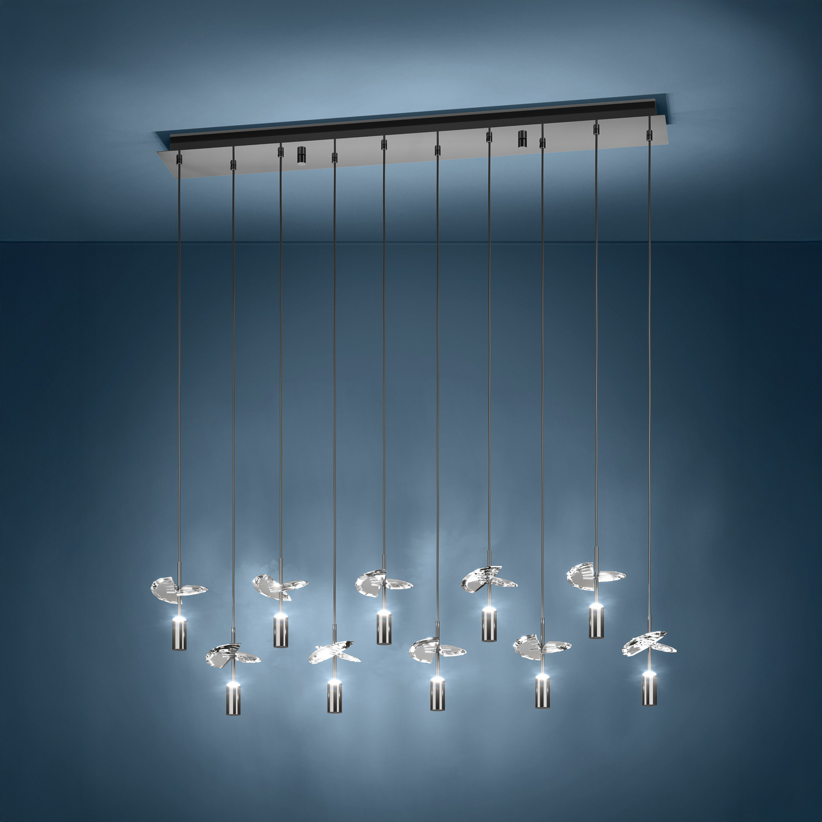 Suspension LED Comareira nickel 91 cm CCT - Stars of Light