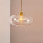 EBB & FLOW Horizon clear glass pendant light 36 cm