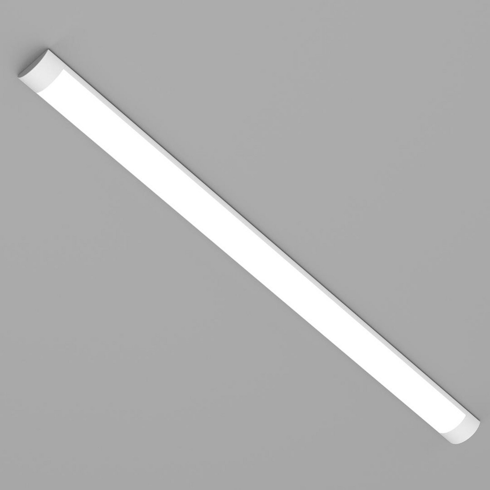 LED-Deckenleuchte Batten, Länge 120 cm, Alu, weiß, 4.000 K
