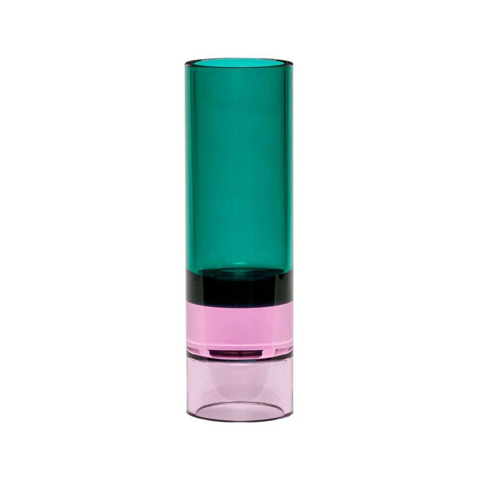 Astro Tealight Holder/Vase Green/Pink - Hübsch