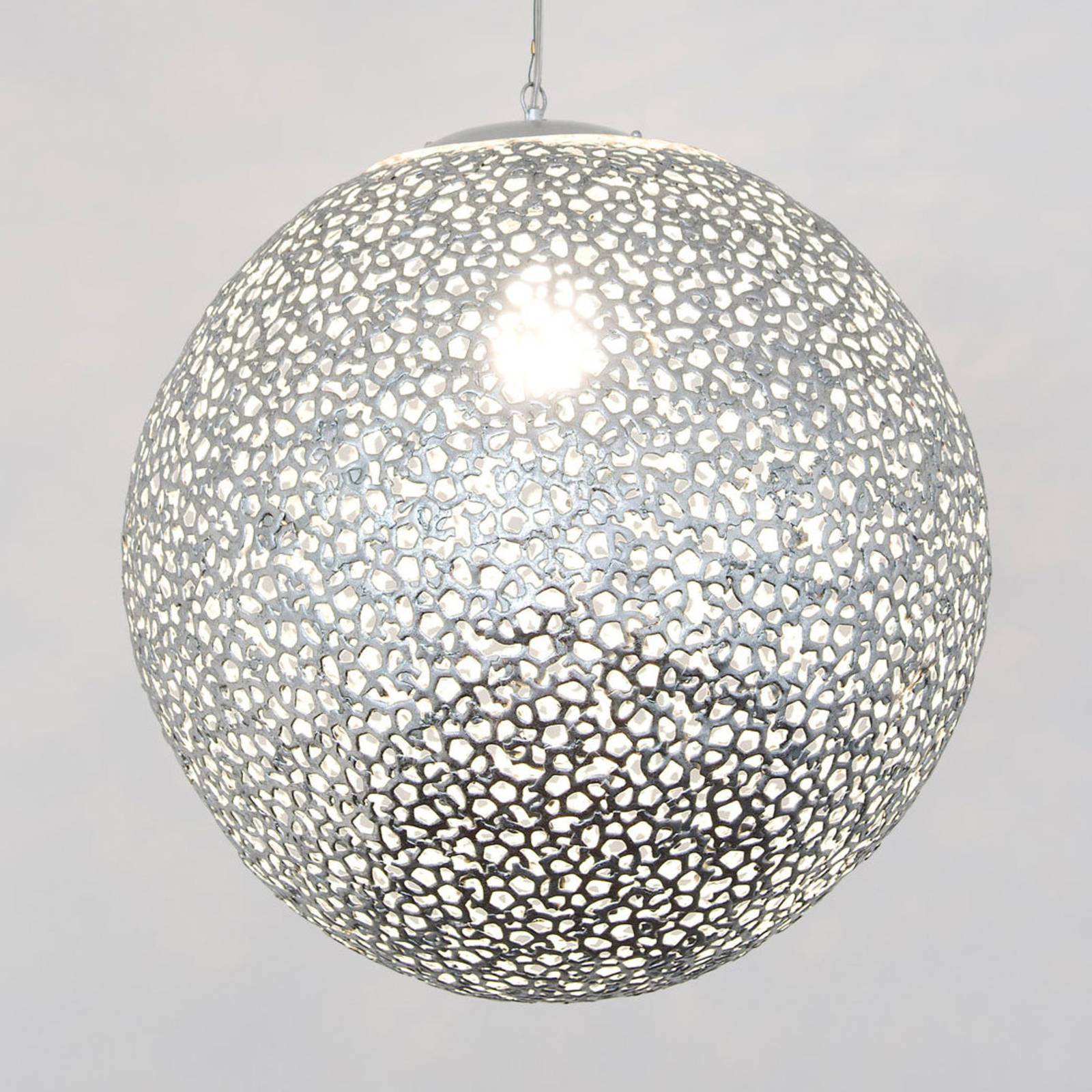 Hänglampa Utopistico i silver Ø 60 cm