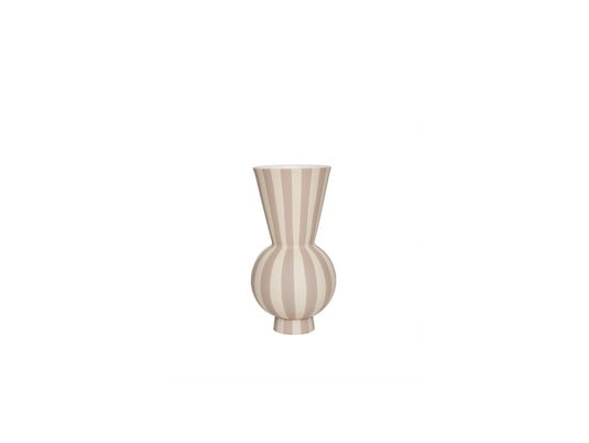 Toppu-vaas, beige/wit, hoogte 28 cm - OYOY Living Design