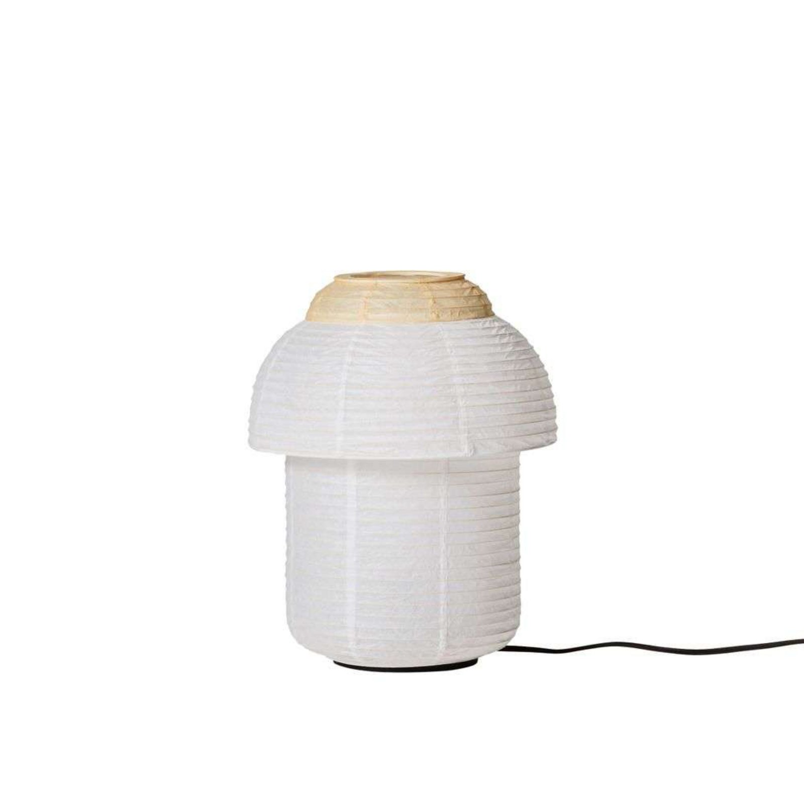 Papier Double Table Lamp Ø30 Soft Yellow - Made By Hand