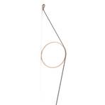FLOS Wirering grey LED wall light, ring magenta