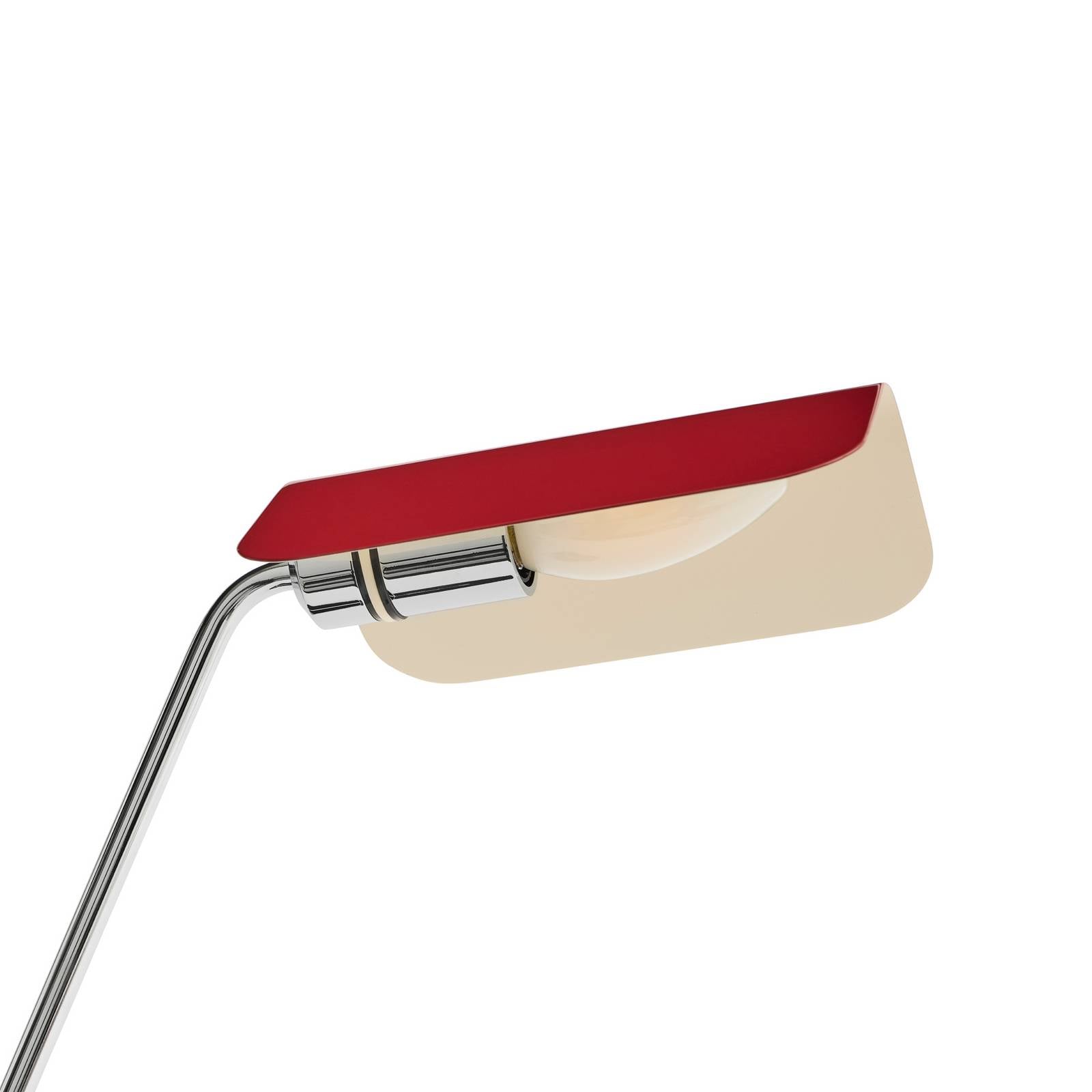 Lampa z klipsem Hay Apex, czerwona, wysokość 43 cm, E14, stal