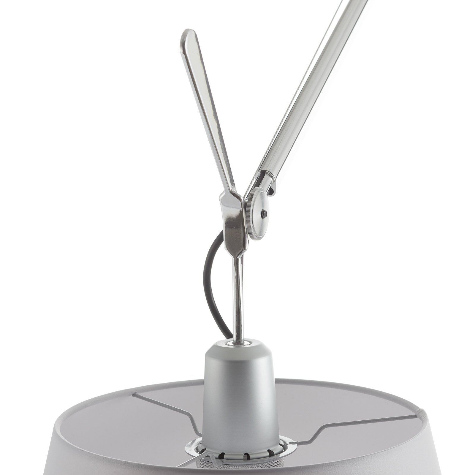 Tolomeo Mega Lampadaire avec Variateur Ø360 Gris Satin/Aluminium - Artemide