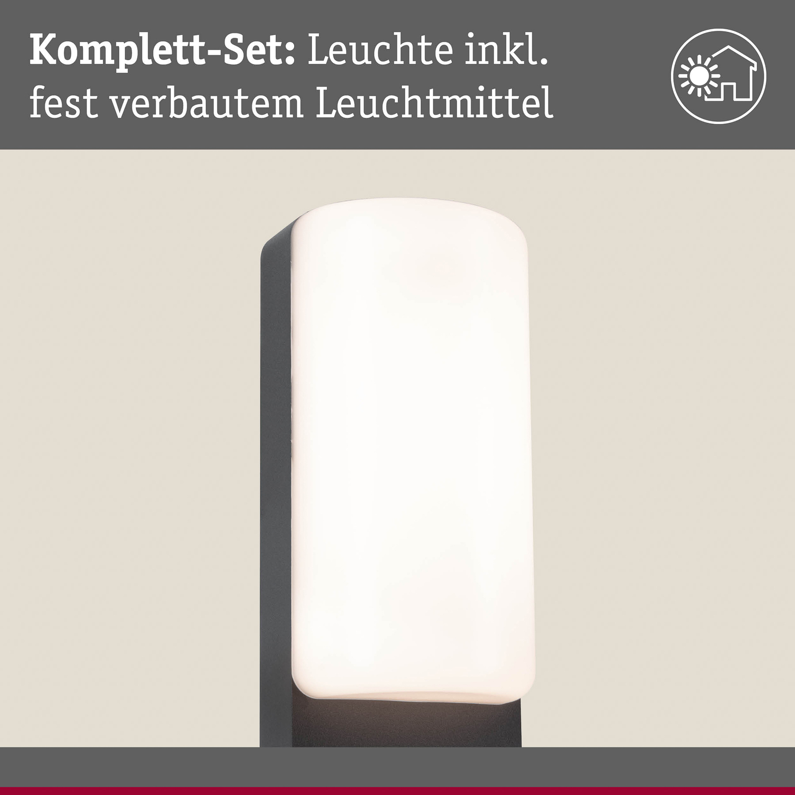 Bonnie Buiten Wandlamp SWR Antraciet - Paulmann