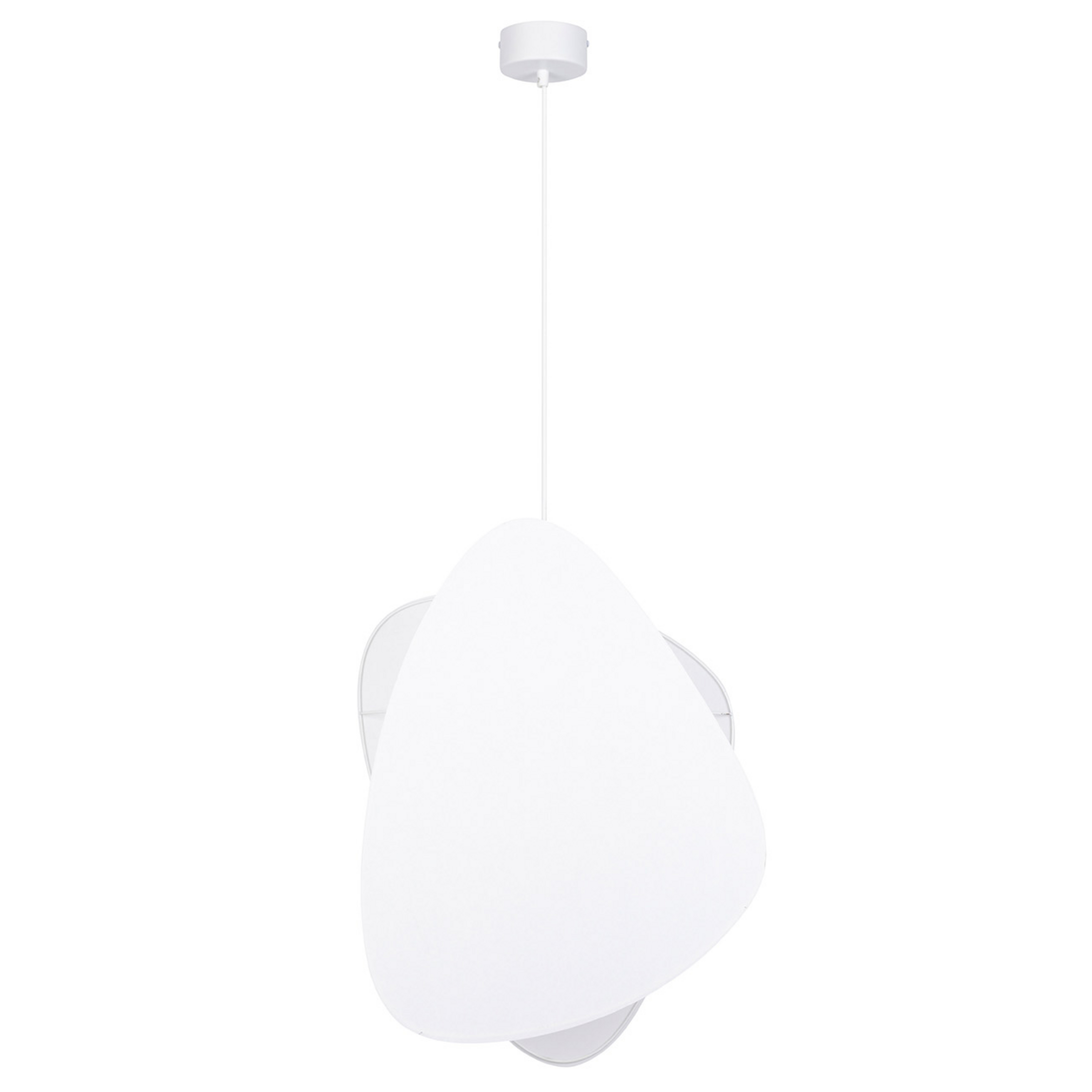 Screen S pendant light, 58 cm, white, paper - MARKET SET