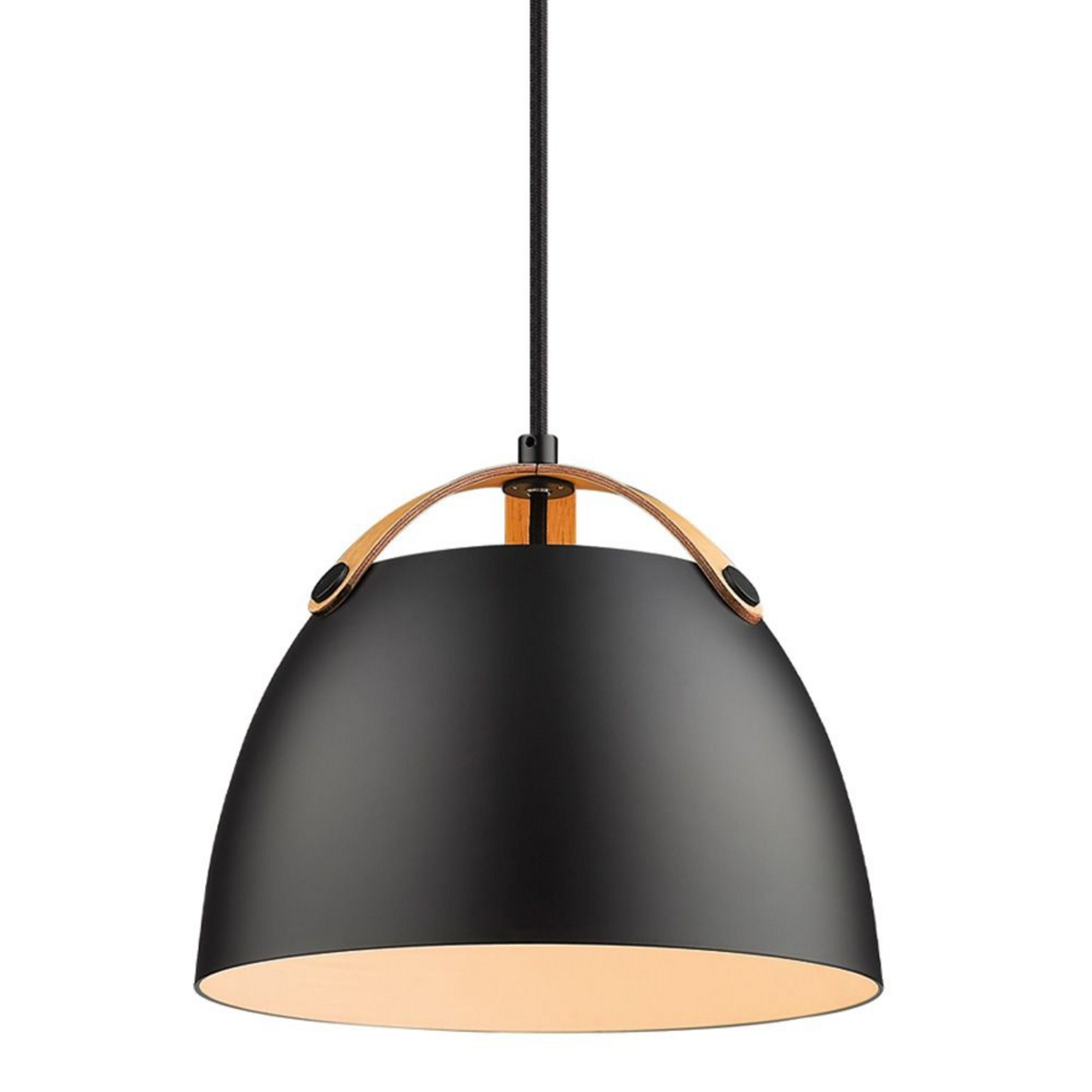 Oslo Pendelleuchte Ø24 Blakc/Oak - Halo Design
