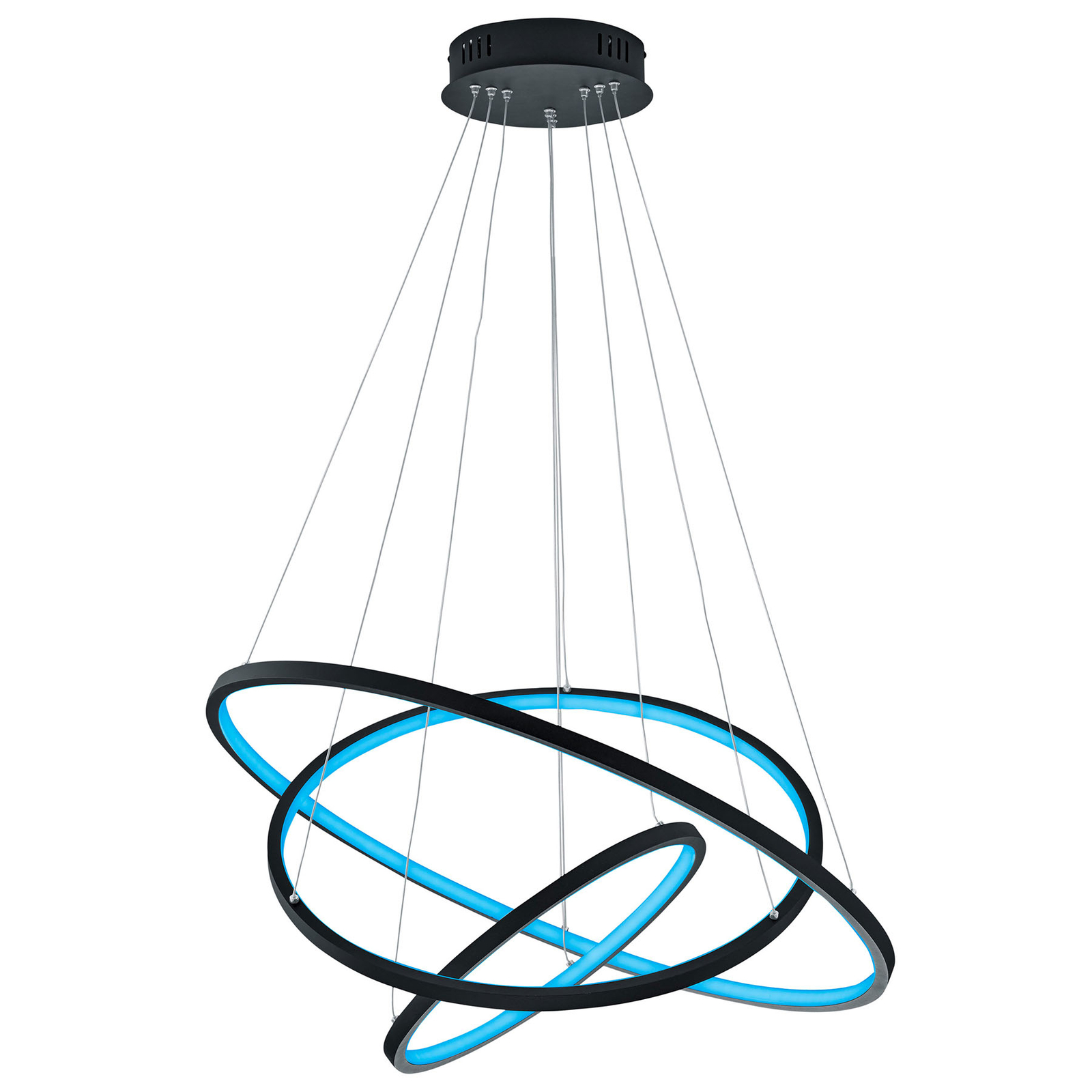 Trio WiZ Aaron suspension LED smart, anthracite