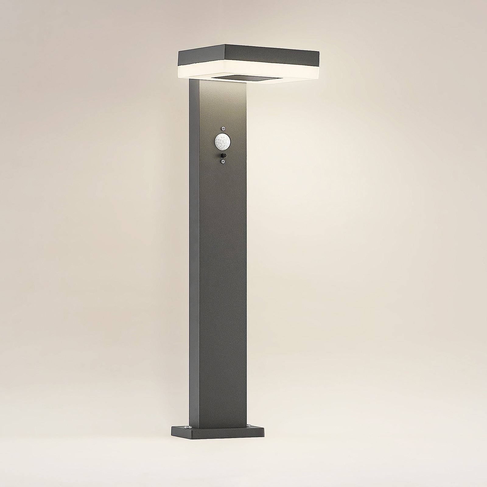 Laira Solarzelle Gartenleuchte w/Sensor Anthracite - Lindby