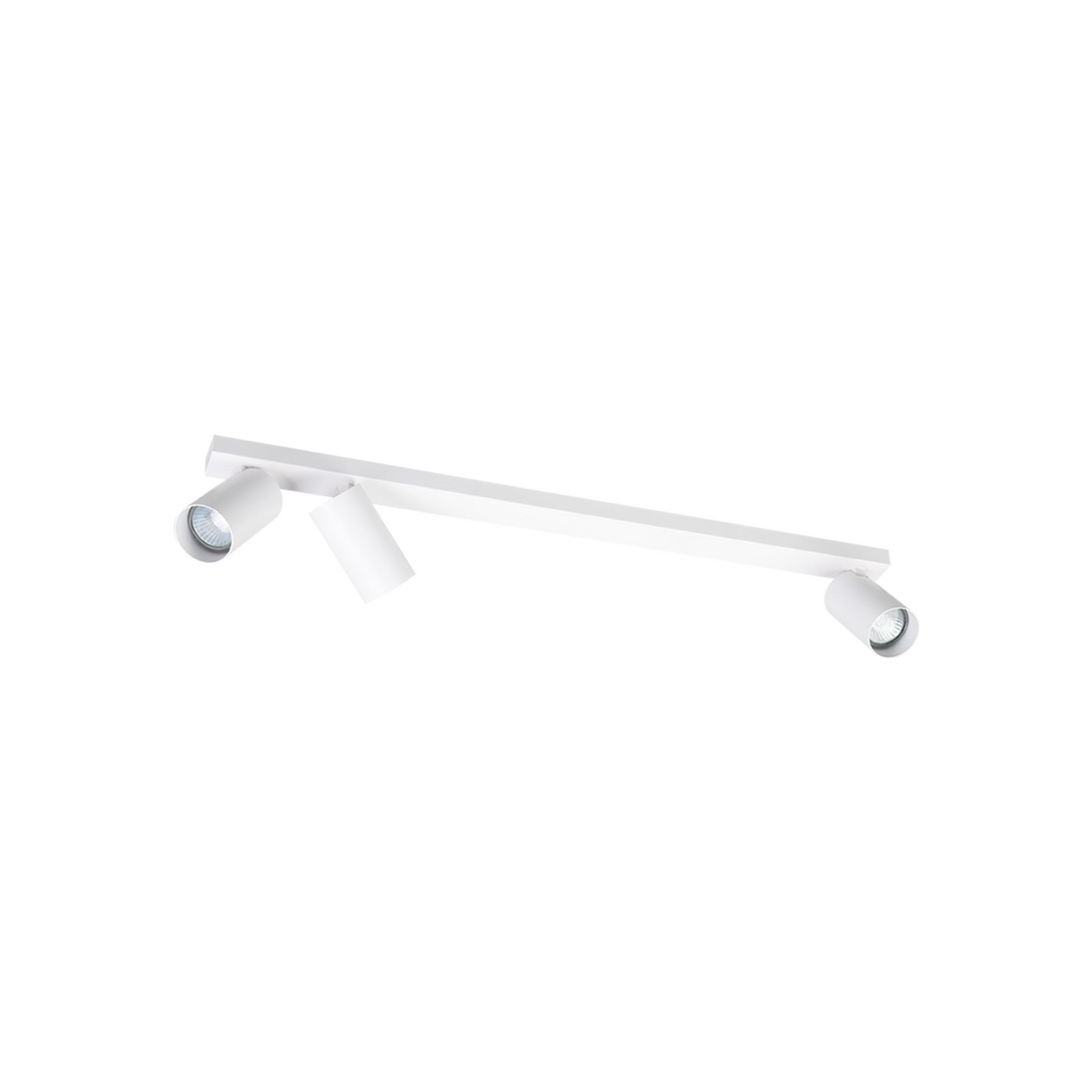 Hero downlight, white, 3-bulb, 70 cm, metal, GU10