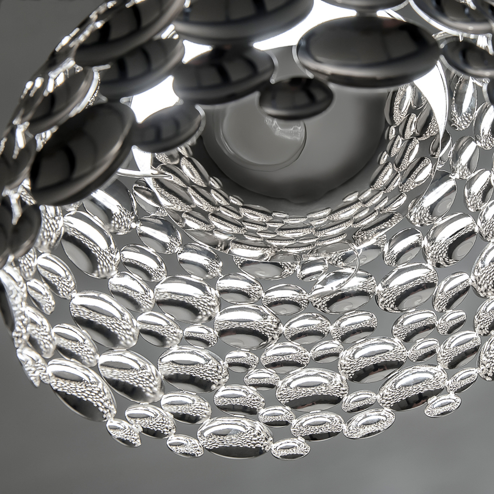 Terzani Anish - LED висящо осветително тяло, никел, Ø 44 cm