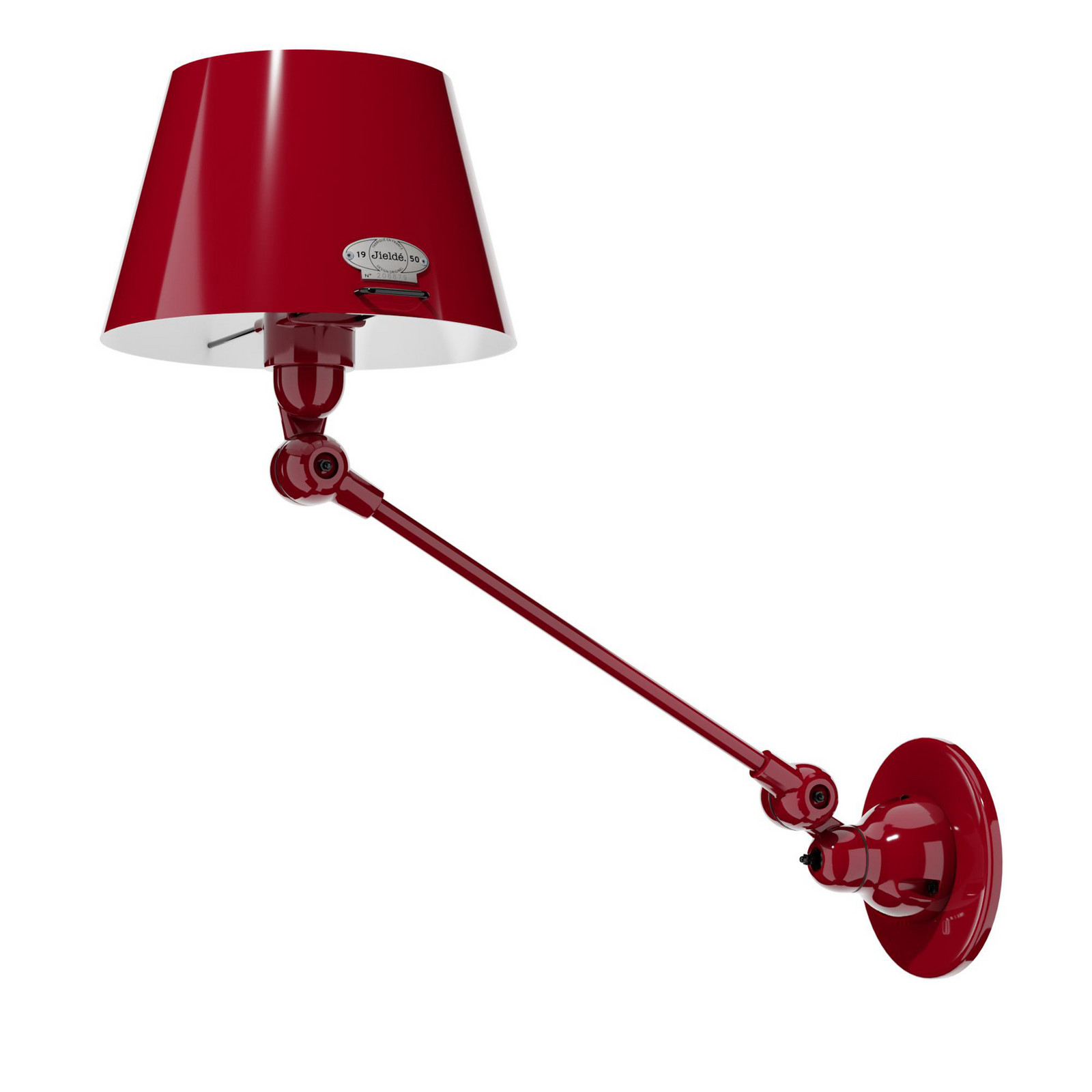 Jieldé Aicler AID301 aplică articulație vișinu - Camera de zi / sufragerie - Design industrial - vișiniu - Metal