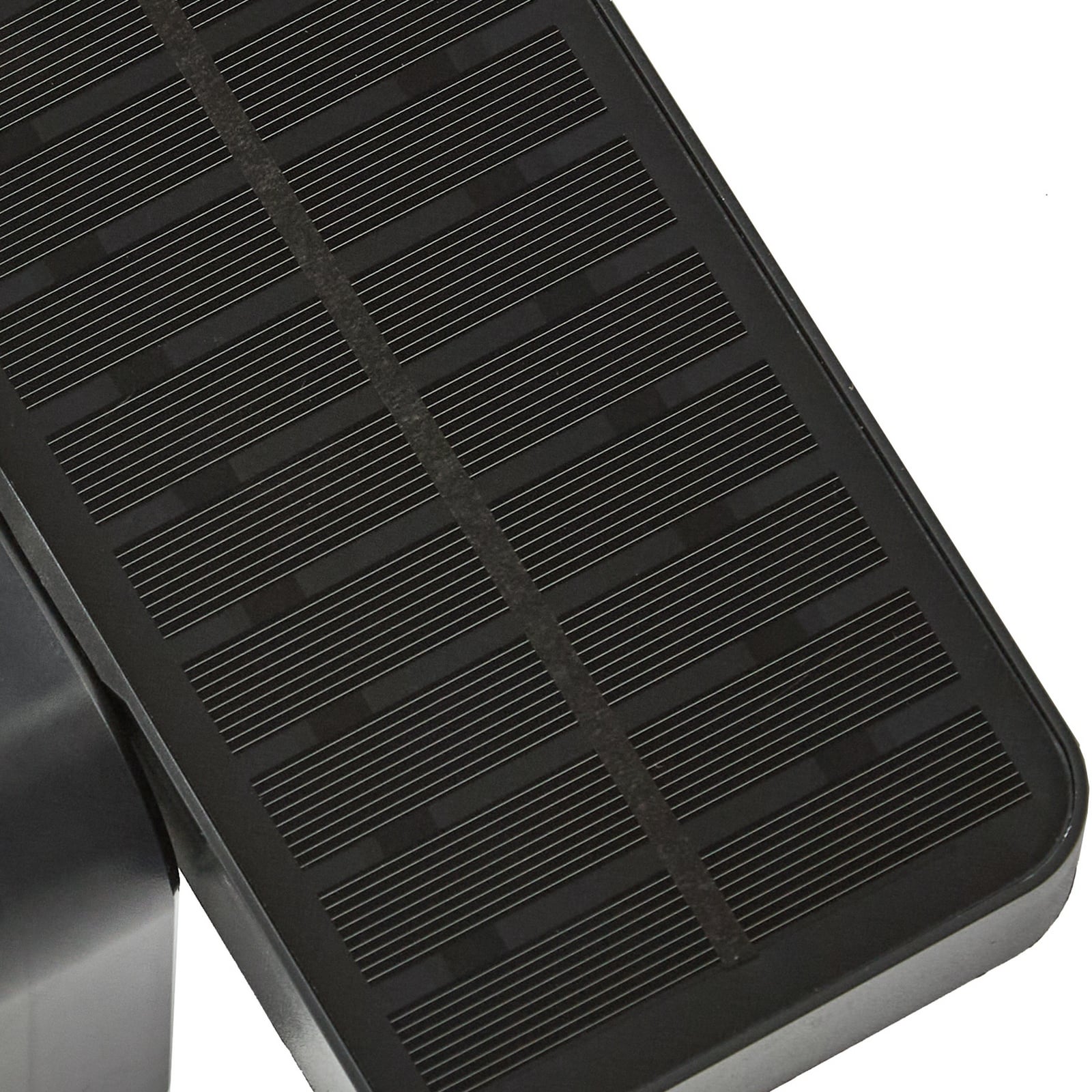 Tarlson LED solar wall lamp, angular, anthracite, sensor - PRIOS