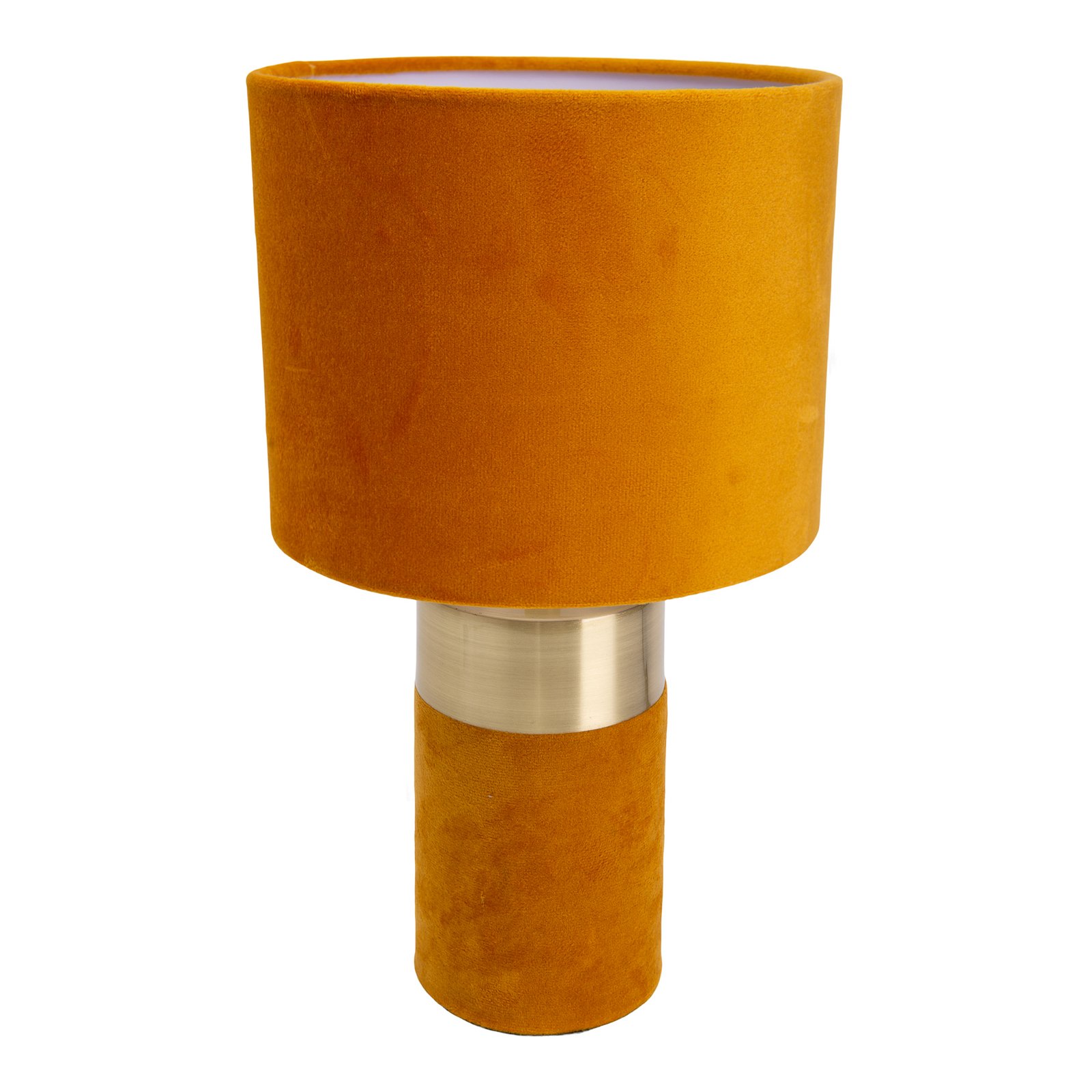 3189514 bordlampe, stofskærm, orange