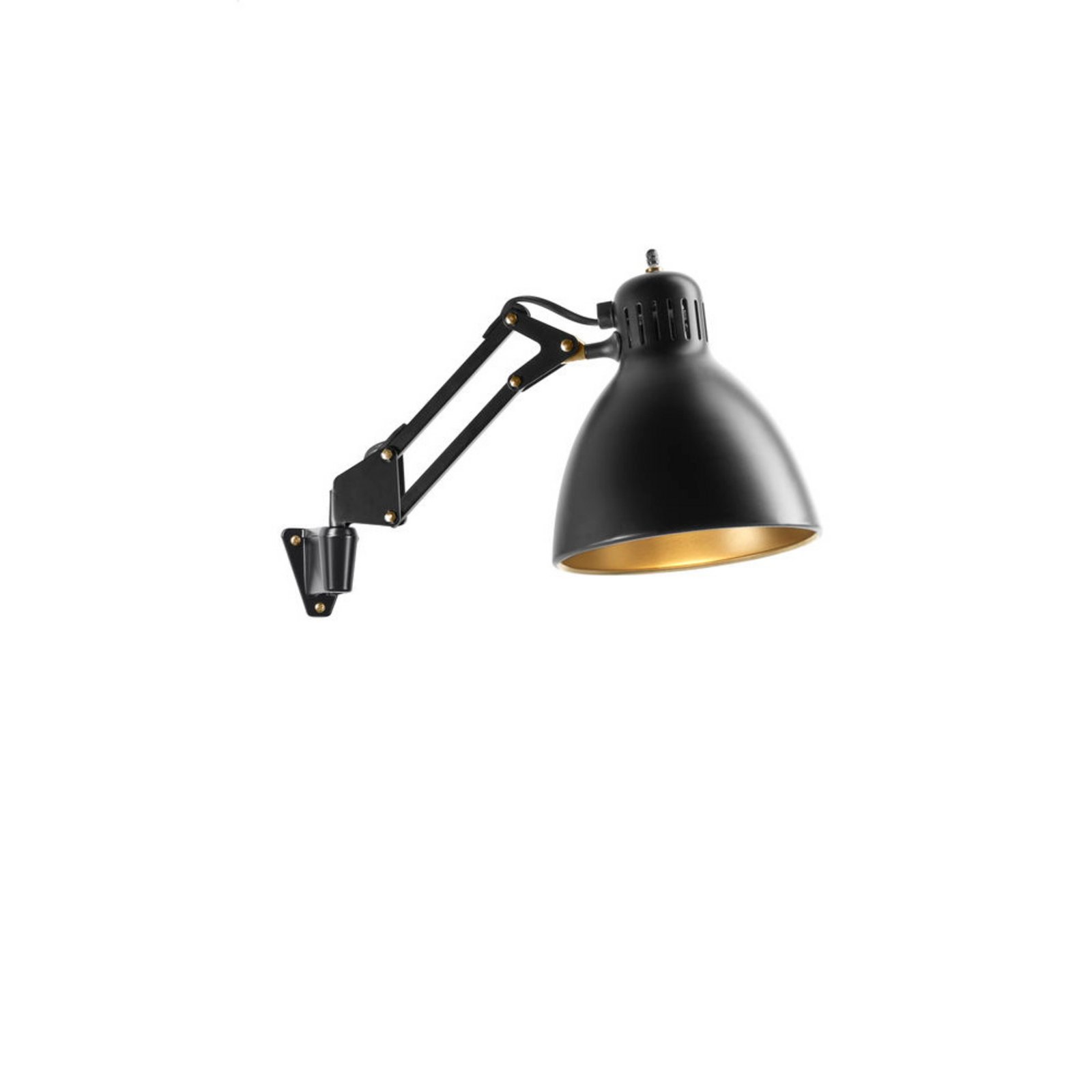 Archi W1 Nástenné Svietidlo Matte Black/Gold - NORDIC LIVING