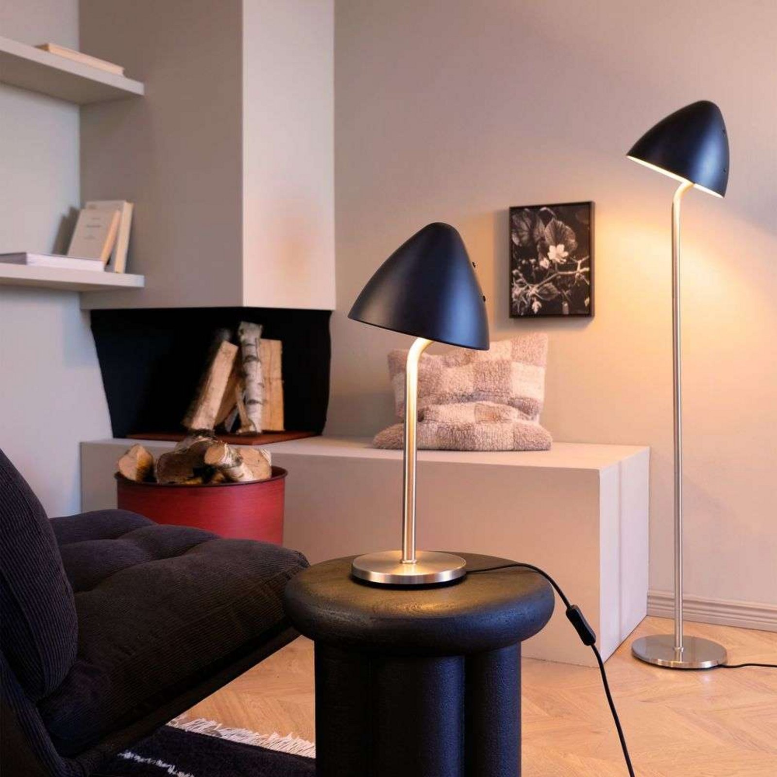 Oulu Lampadar Black/Brushed Steel - DybergLarsen