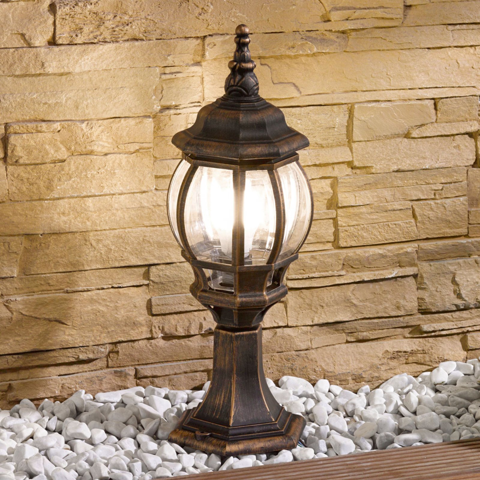 Nadesha Tuinlamp H53 Brushed Gold - Lindby