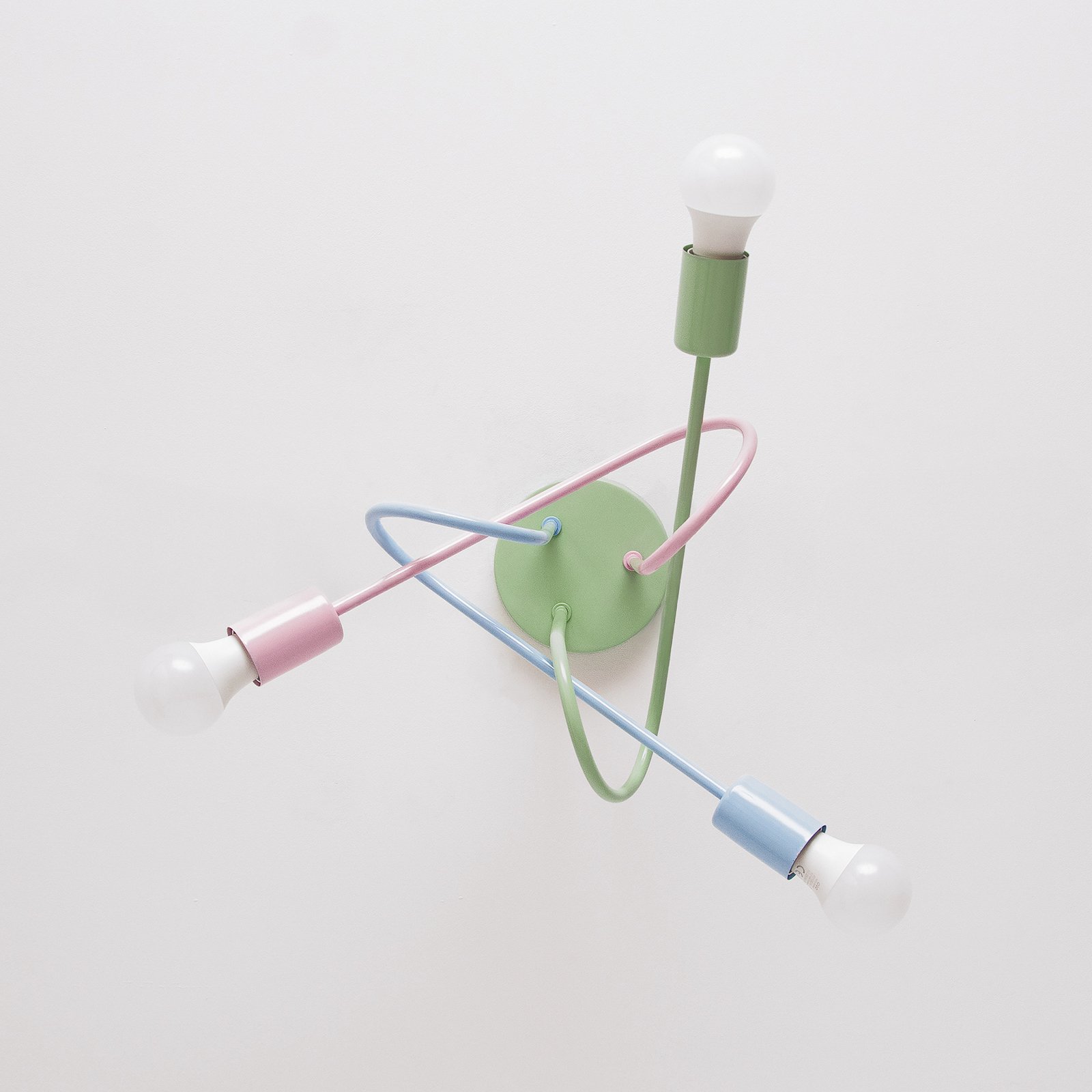 Plafonnier Oxford, multicolore, métal, à 3 lampes, E27 Plafonnier Oxford, multicolore, métal, à 3 lampes, E27