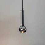 Flox hanging light, 1-bulb, black/chrome