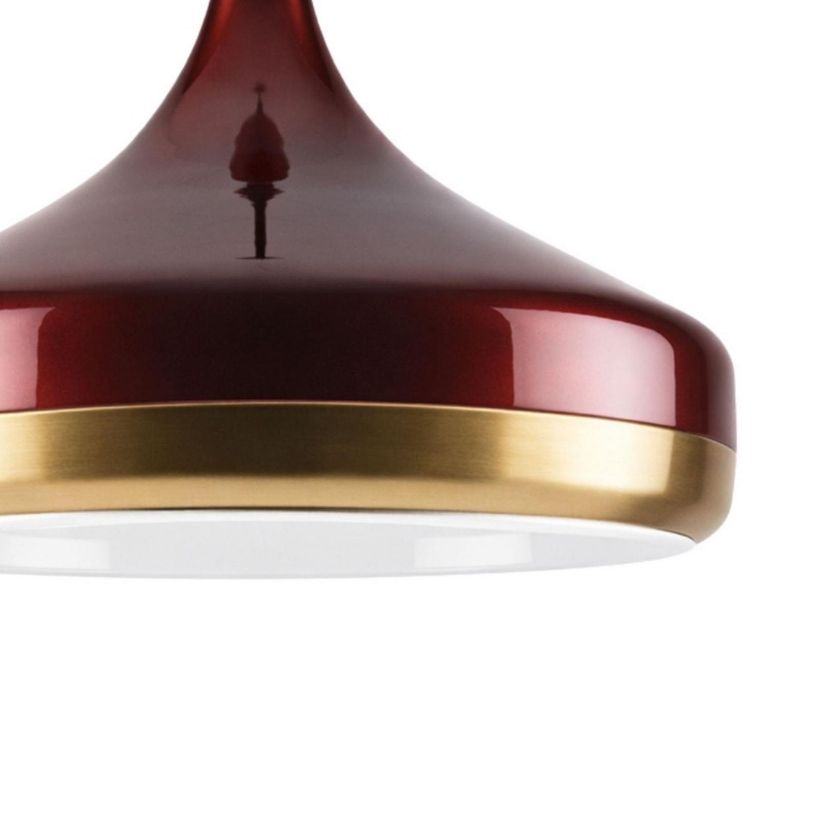 Lampada a sospensione Yıldo, rosso vino, Ø 36 cm, metallo, E27