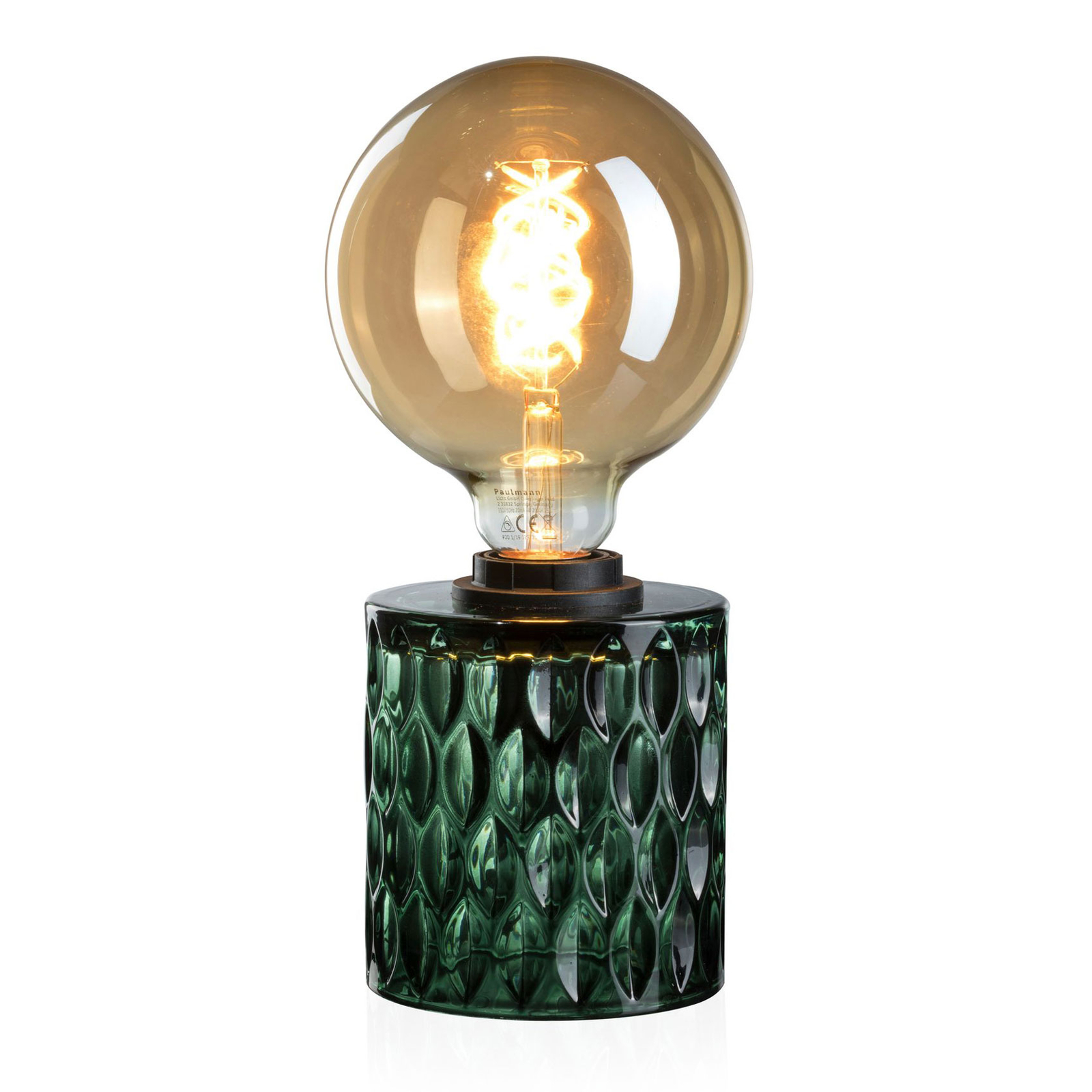Pauleen Crystal Magic lámpara de mesa vidrio verde