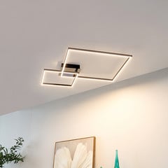 Lindby LED-kattovalaisin Panja, 67 cm, krominvärinen, rautaa