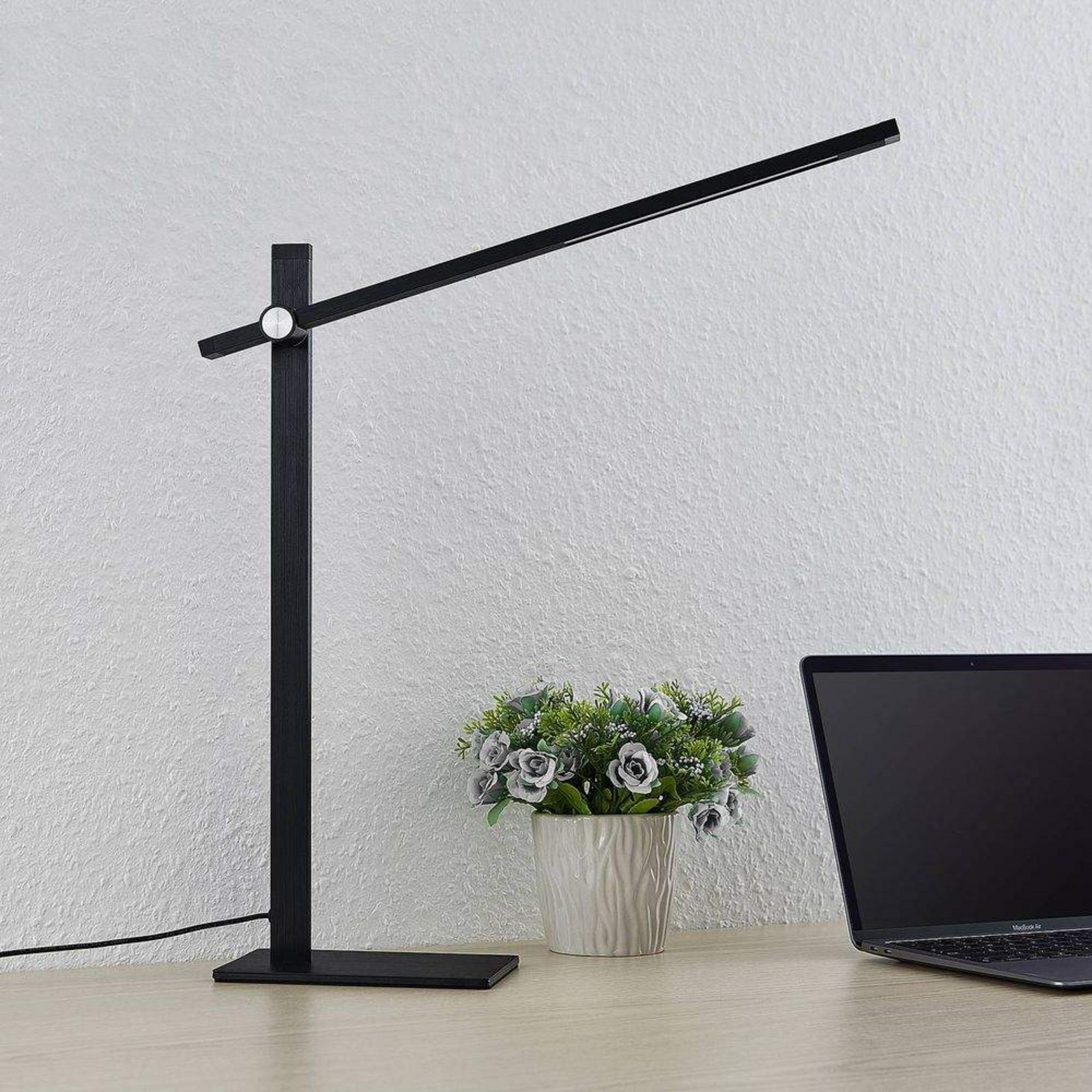 Wasko LED Table Lamp Dim. Black - Lucande