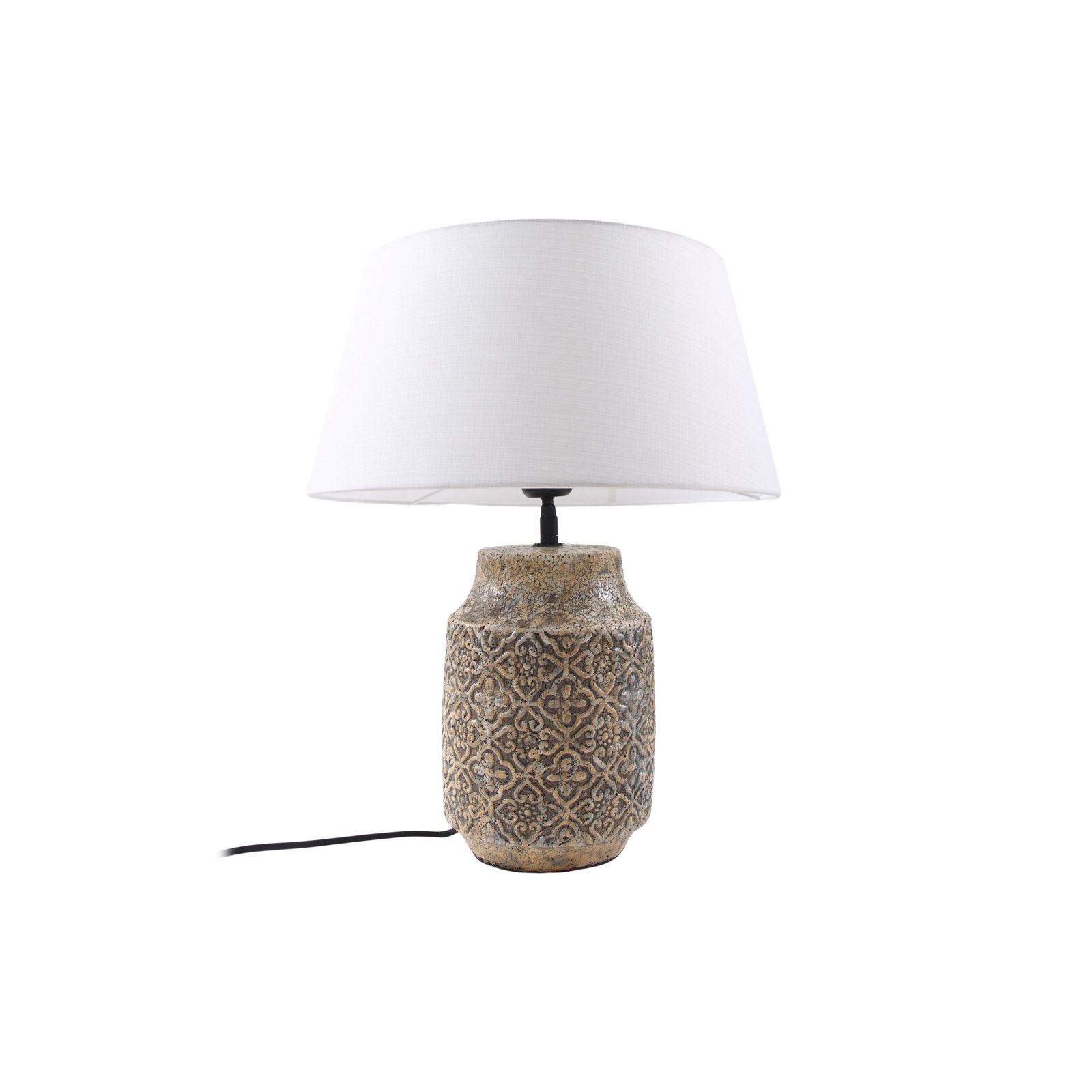 Aelith Tischleuchte Ø40 White/Grey - Lindby