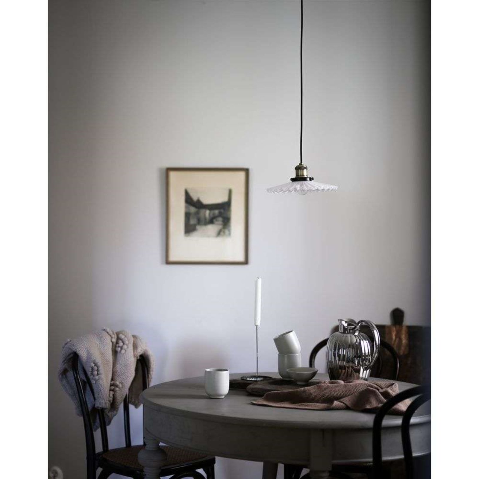 Globen Lighting Pendelleuchte COBBLER, weiß, Ø 25 cm Globen Lighting Pendelleuchte COBBLER, weiß, Ø 25 cm