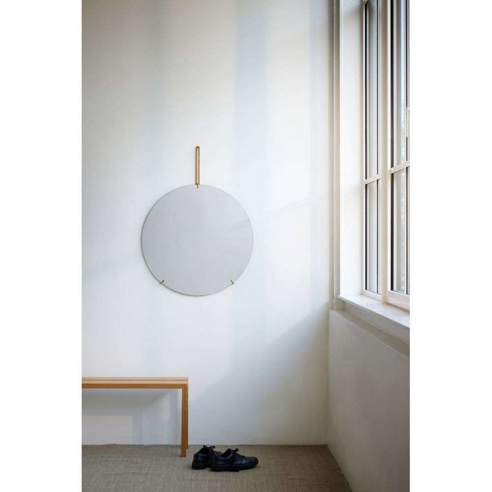 Wall Mirror Ø70 Brass - Moebe