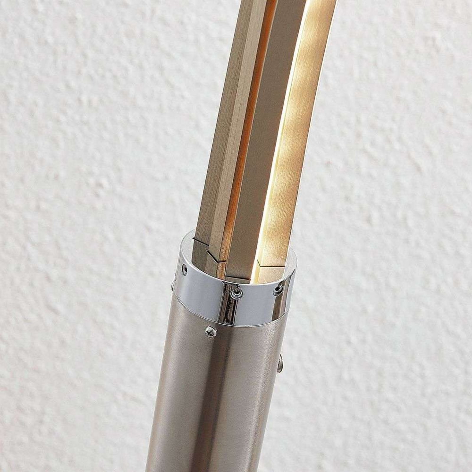 Boba LED Lampadar Nickel - Lindby