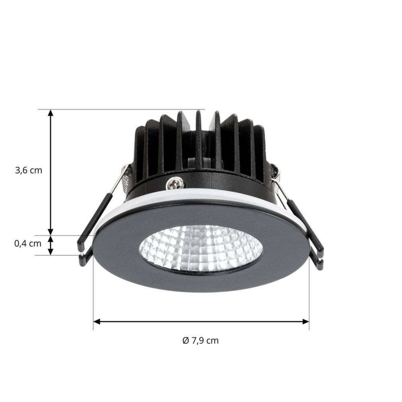 Lirin LED Ponto de encastrar 4000K IP65 Preto - Arcchio