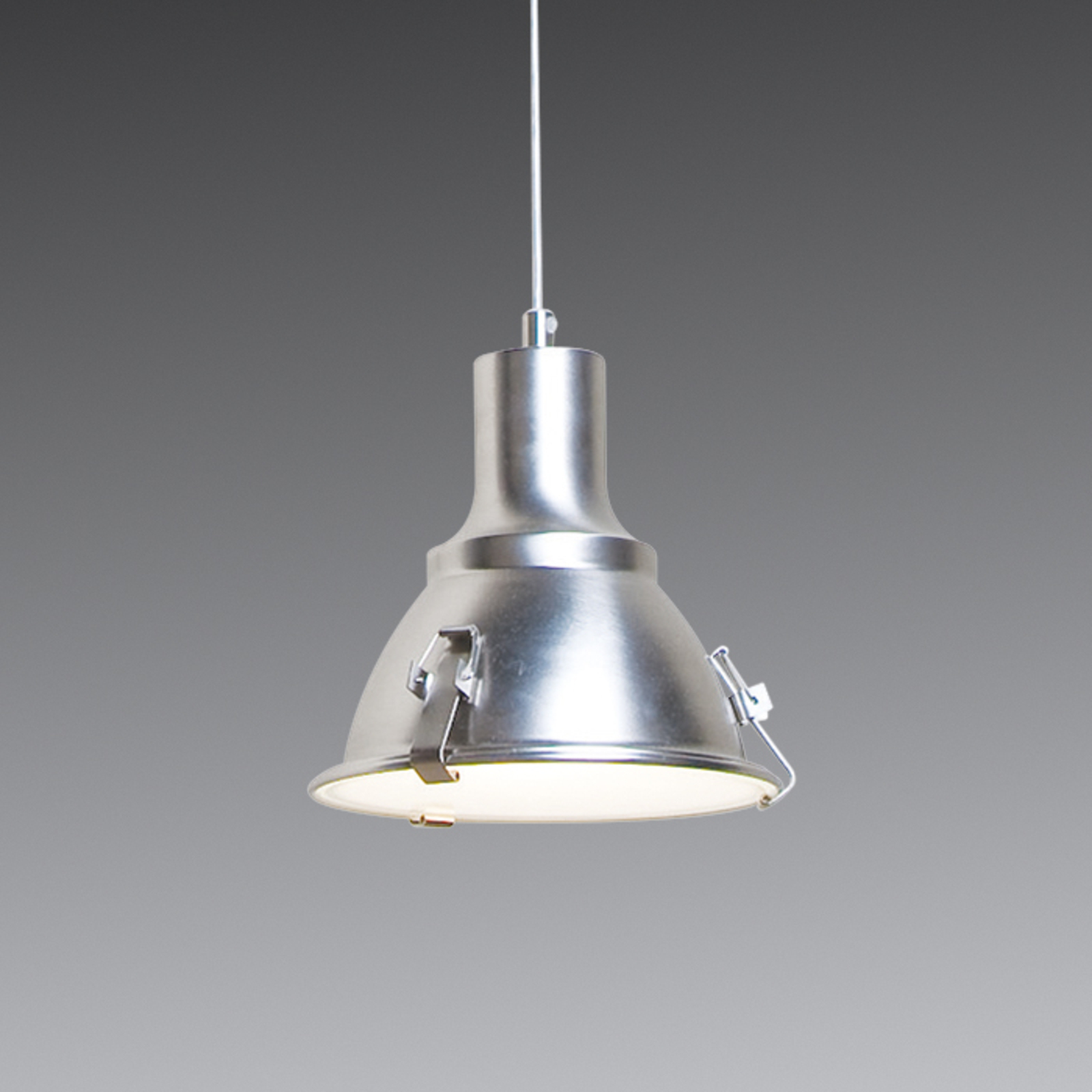 Steinhauer BV Attractive Parade hanging light, for Living / Dining Room, glass, metal, E27, 40 W, energy efficiency: A++