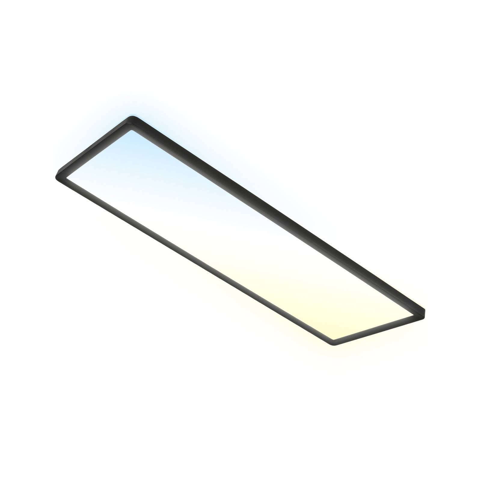 LED-Panel Slim schwarz ultraflach CCT, 59x20cm