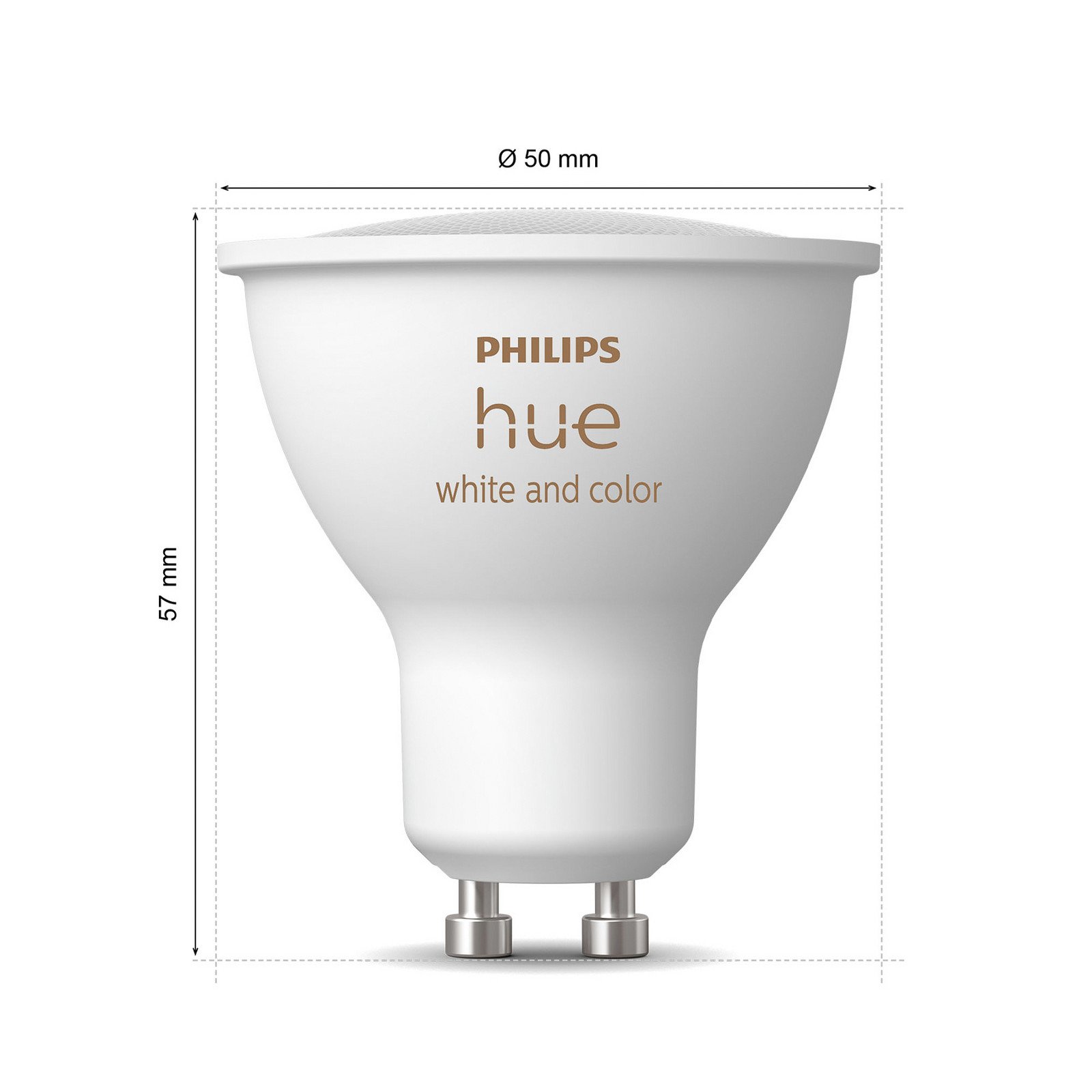 Philips Hue White & Colour Ambiance LED GU10 42 W pachet de 2 - Plastic