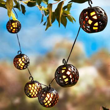 Guirlande solaire LED Limone à 8 lampes